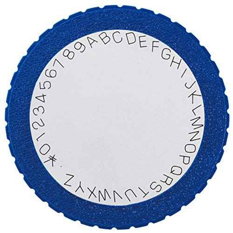 Dymo DM1595BU Tape Lighter, Hiragana, Katakana, Alphabet, Numbers, Blue