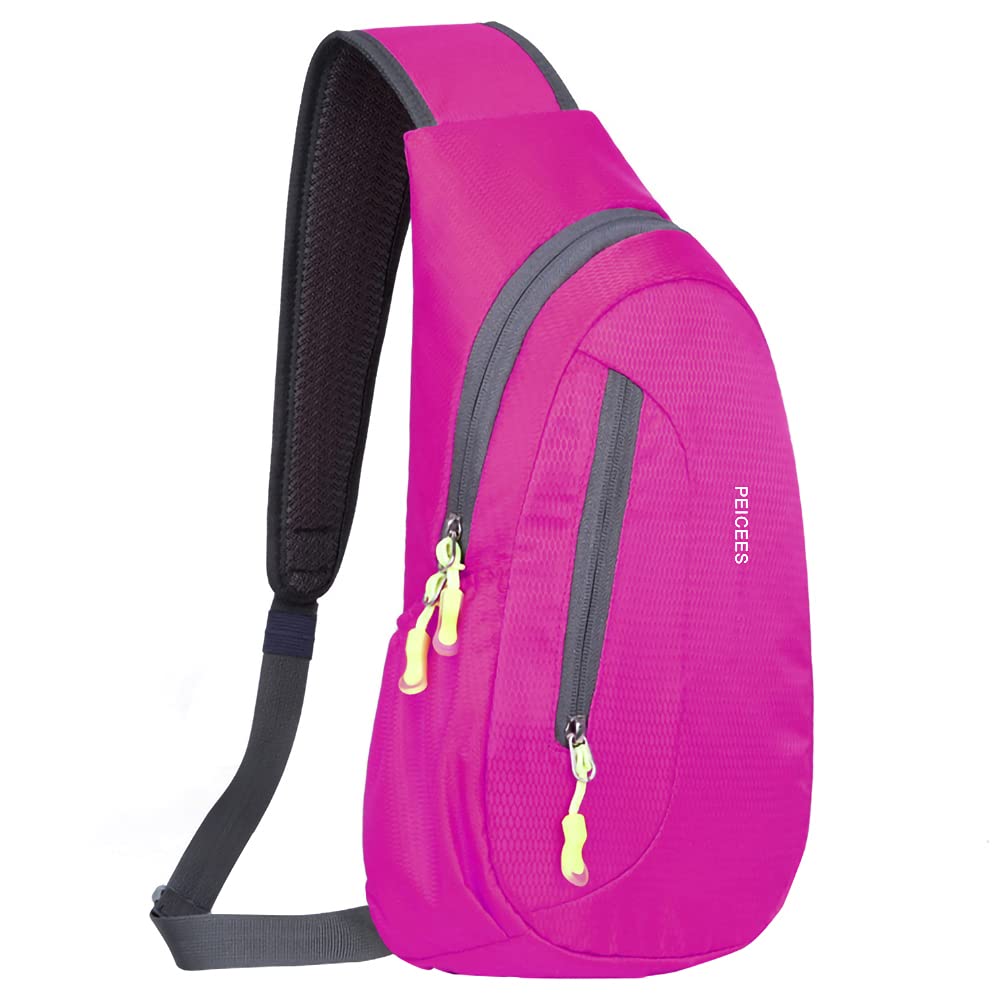 Peicees Small Sling Bag - Crossbody, Chest, Packable Backpack - Waterproof Shoulder Bag for Men & Women - Hiking, Travel