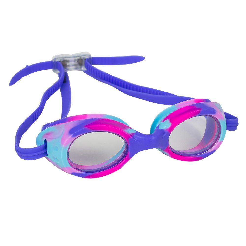 Splaqua Kids Swim Goggles for Boys and Girls - Adjustable Straps, Silicone Eye Seal, UV Protection and Anti Fog Lenses Swimming Goggle (Purple)