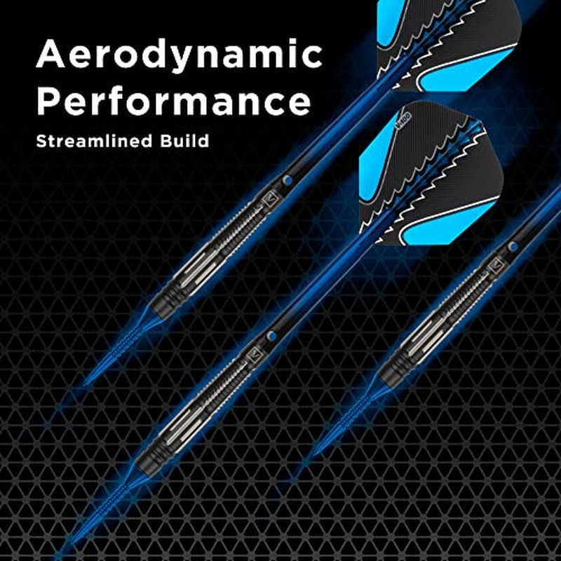 Viper Black Flux 90% Tungsten Professional Steel or Soft Tip Conversion Dart Set