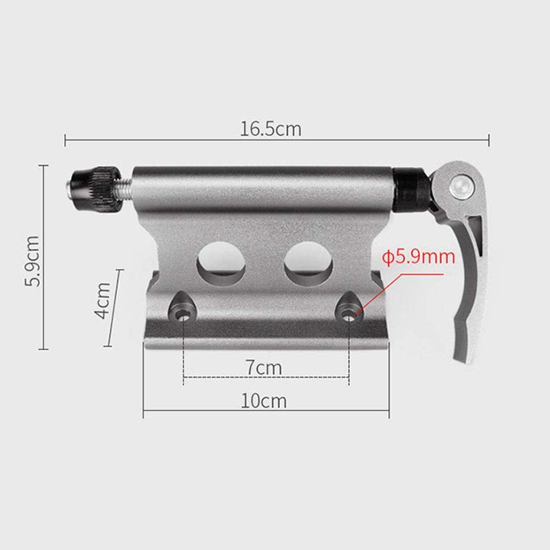 Bike Block Fork Mount, Quick Release Fork Mount Truck Bed Bicycle Carrier Portable, Aluminum Alloy Bicycle Front Fork Fixed Clip Luggage Rack for Truck/Trailer/Bikes