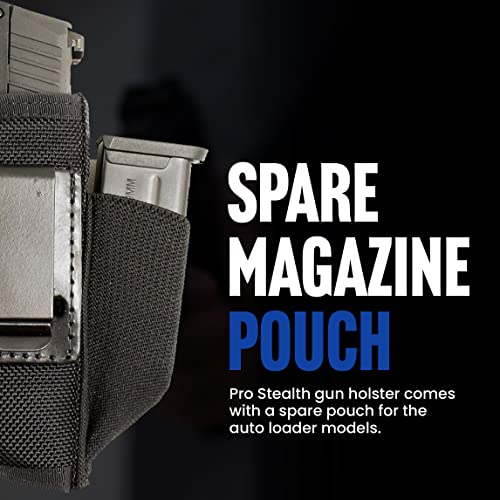 Desantis Pro Stealth IWB Holster - Holster IWB, Conceal Carry Holster, Compatible with SIG SAUER P365, P365 SAS, P365 with Safety, P365 XL, Springfield Hellcat 3" - Ambidextrous, Black