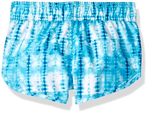 Kanu Surf Girls' Sandy UPF 50+ Quick Dry Beach Elastic Waist Boardshort, Willow Aqua Tie Dye, Large (12/14)