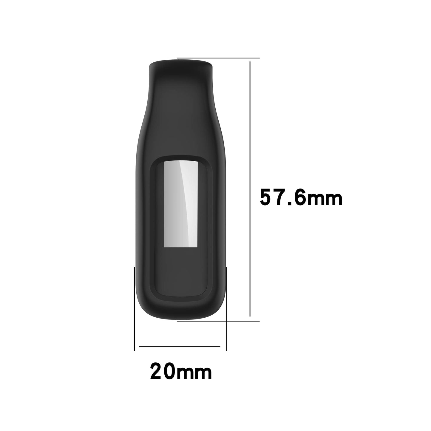 FitTurn Clip for Fitbit Luxe Clip Holder Case Replacement Soft Silicone Strap Accessories for Luxe Clip Case Accessory (5Pack)