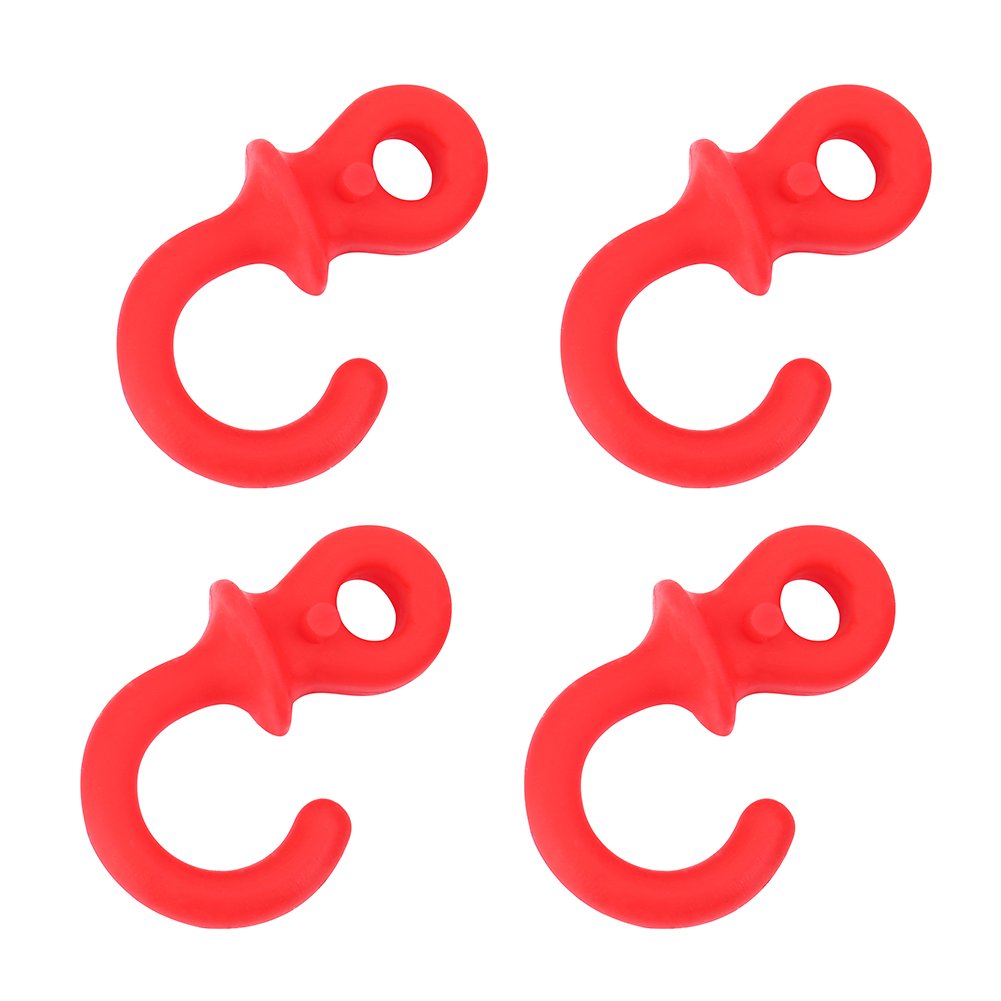 TOPINCN Monkey Tail Silencers, 4Pcs Bow String Shock Absorber Bow Vibration Damper for (Red)