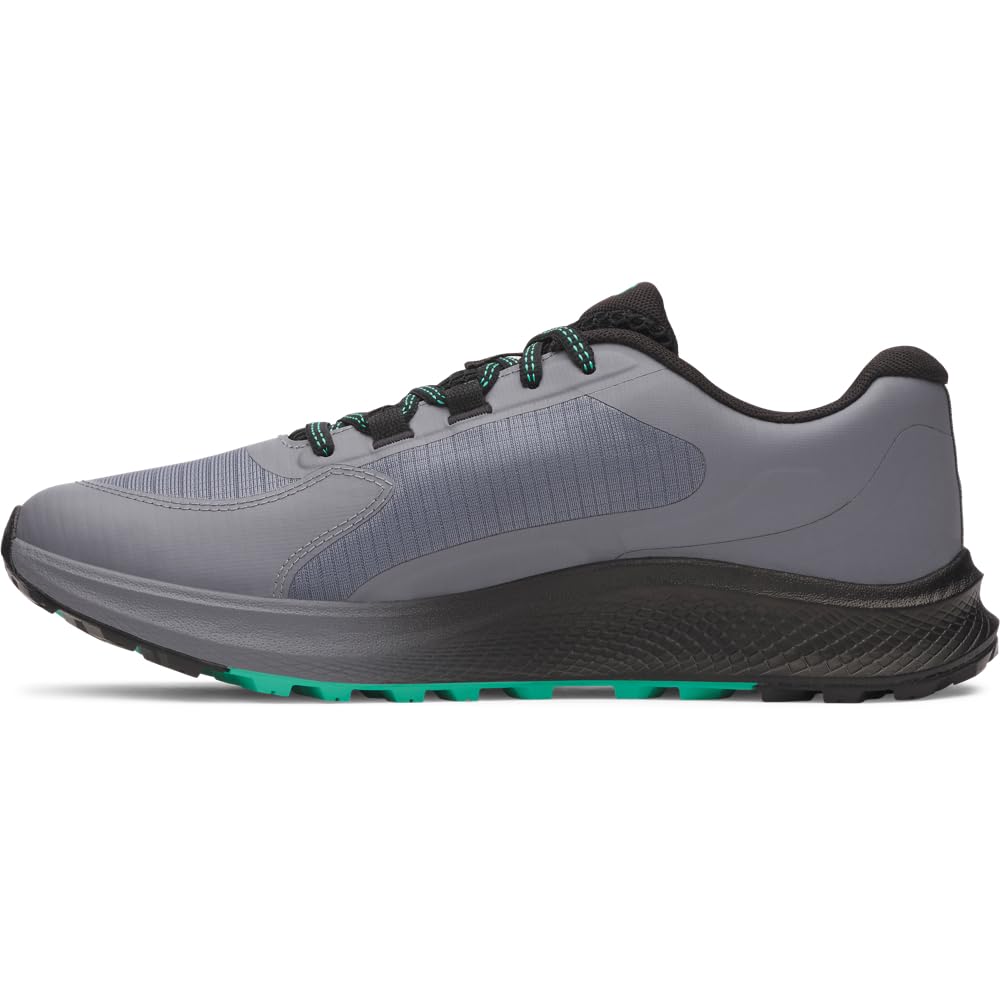 Under Armour Men's Charged Bandit Trail 3, (024) Titan Gray/Black/Green Mode, 10, US