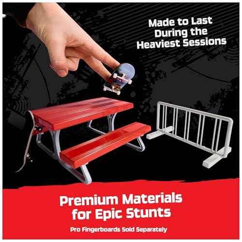 TECH DECK, Pro Series Daily Grind Pack 2.0 with Picnic Table and Bike Rack; Kids Toys for Boys Ages 6 and up (Mini Fingerboard Sold Separately)