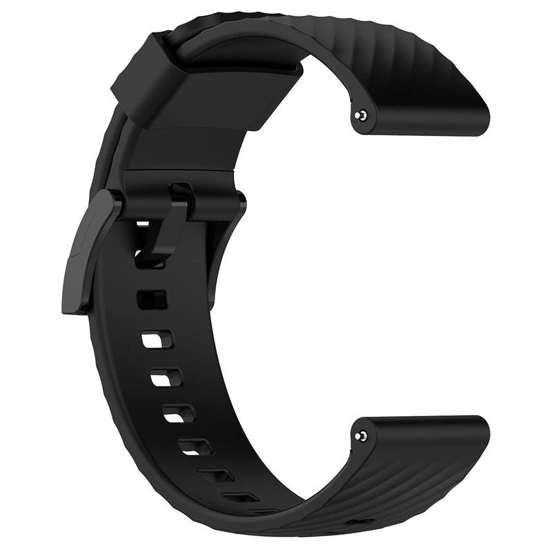 MOTONG for Suunto 7 Replacement Band - Silicone Replacement Wrist Band Strap For Suunto 7/9/9 Baro / D5(Silicone Black)