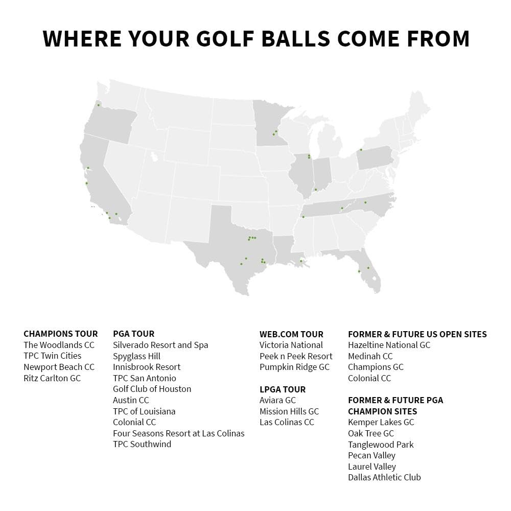 LostGolfBalls - 100 e6 Soft Golf Balls in Near Mint Condition, AAAA Quality, Recycled Used Golf Balls, Best Value Golf Balls, White