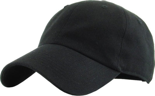 KBETHOS Classic Unisex Cotton Adjustable Low Crown Baseball Cap – Plain Dad Hat