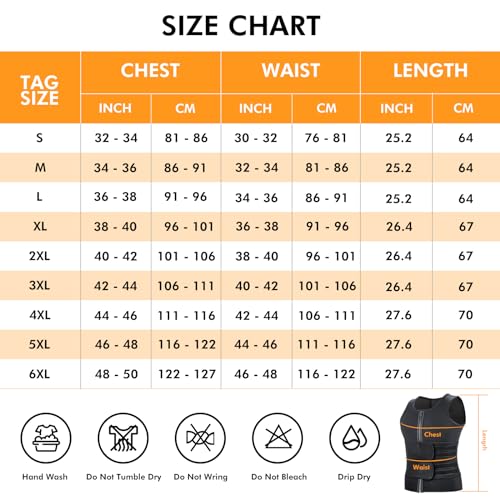 A+ Choice Sauna Vest Waist Trainer for Men - Mens Sauna Suit Large Sweat Belt Body Shaper for Gym Workout Exercise Faja Para Hombre Size Large