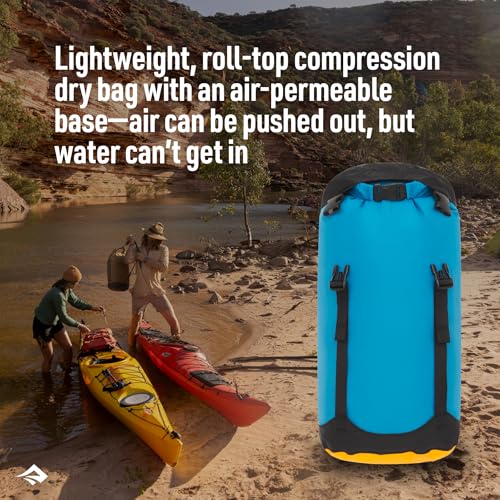 Sea to Summit eVac Compression Dry Bag, Waterproof Compression Sack, 13 Liter, High Rise Grey