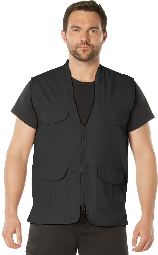 Rothco Men's Lightweight Professional CCW Concealed Carry Vest, Black, Medium