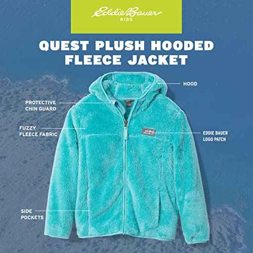 Eddie Bauer Kids' Zip Up - Kids' Full Zip Ultra Soft Sherpa Fleece Hoodie Sweatshirt for Boys and Girls (5-20)