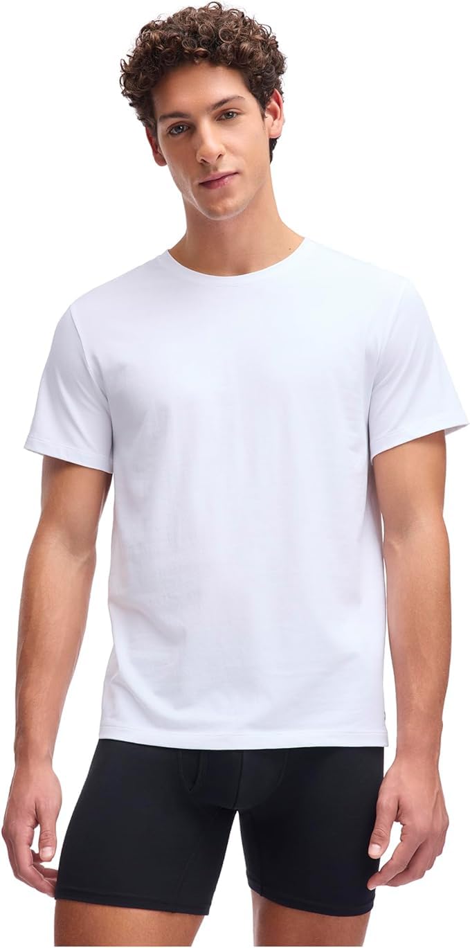 Under Armour Men's Performance Tech Mesh Crew Neck Undershirt, 4-Way Stretch Material, 2-Pack, White, Large