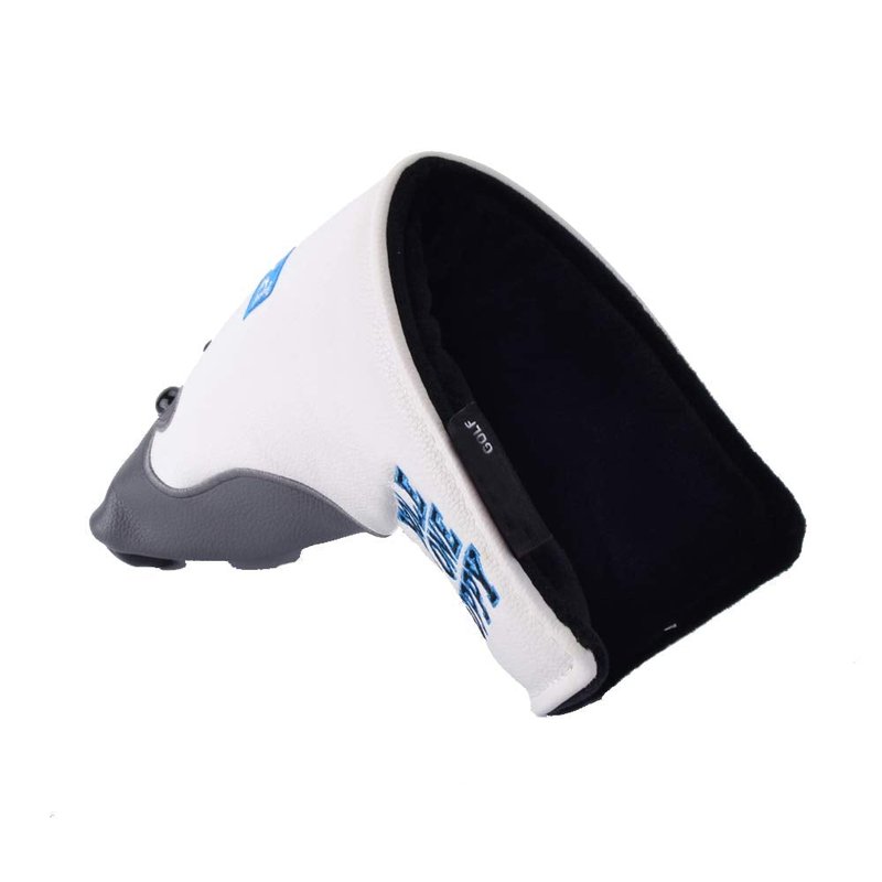 PLUSKER 1PC Golf Club Blade Putter Head Cover - Magnetic Closure Synthetic Leather with Husky Pattern Design, Creative Golf Headcover for Course and Travel