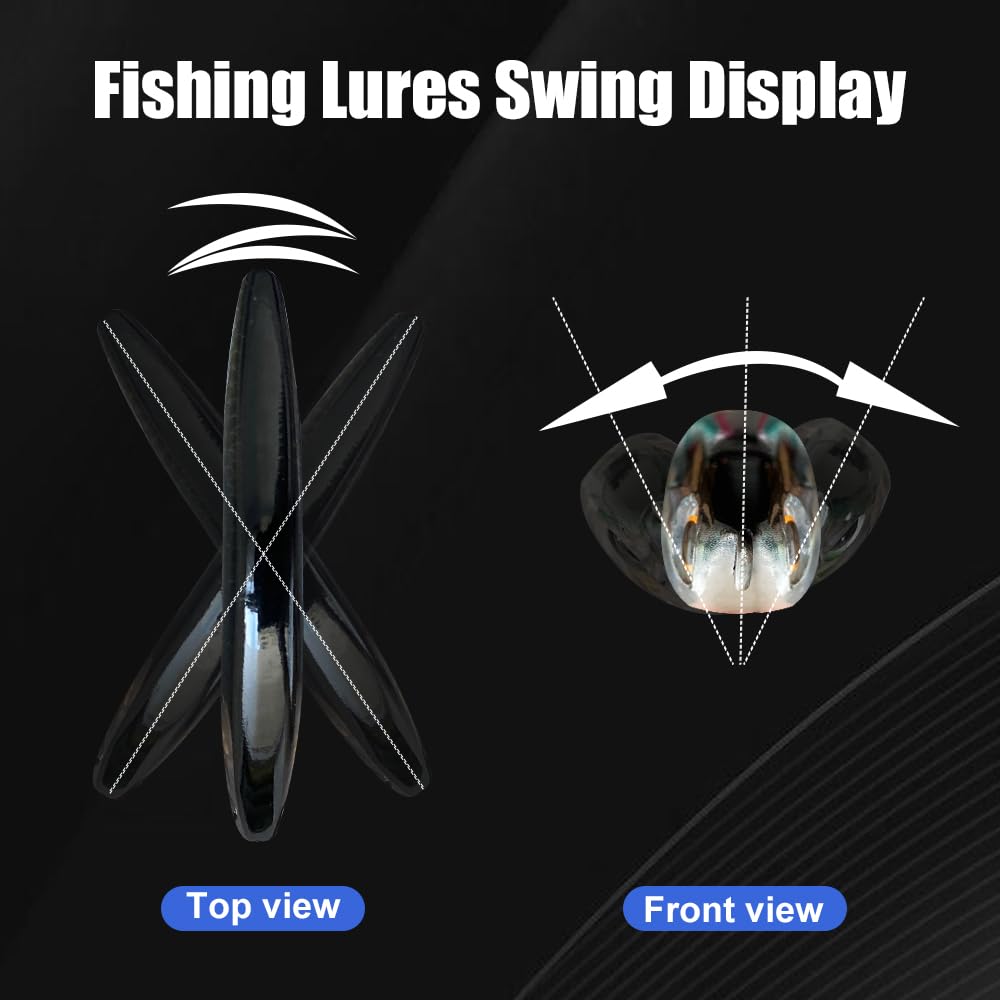GULULUT Fishing Lures for Freshwater and Saltwater, Lipless Crankbait, Lifelike and Shining Fishing Baits to Improve Fishing Efficiency, Suitable for Bass Trout Catfish Pike Walleye, Gift for Men