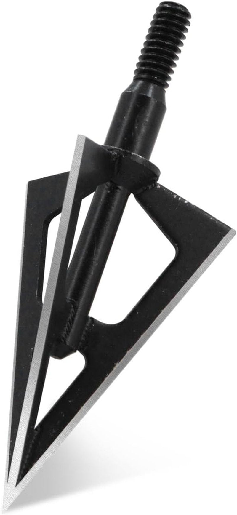 Broadhead Arrow Tips - 100 Grain Stainless Steel Archery Tips for Hunting | 6/12 Pack