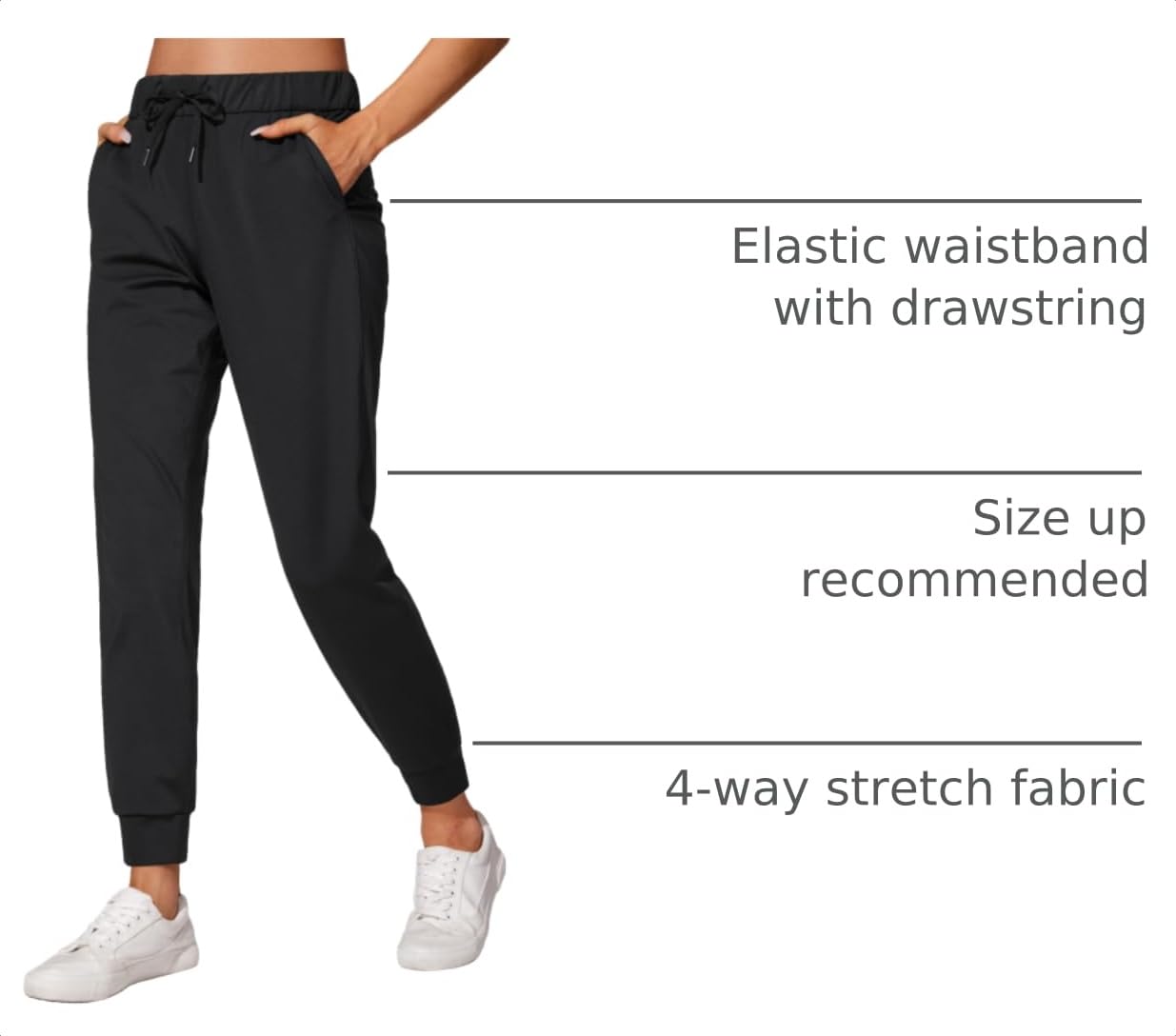 CRZ YOGA 4-Way Stretch Joggers 28" Black Medium
