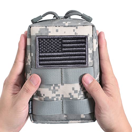 2 Pack Molle Pouches - Tactical Compact Water-Resistant EDC Pouch (ACU)