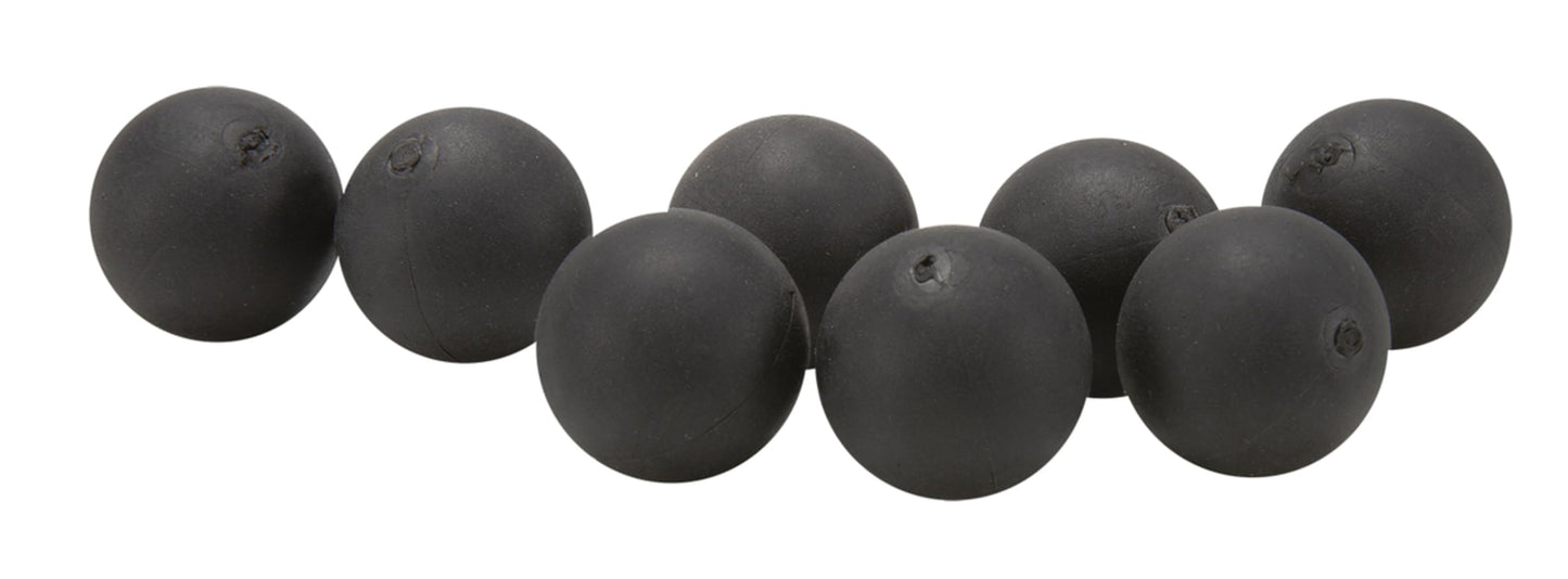 T4E Premium Rubber Ball Ammo for Paintball Guns, Black, .50 Cal, 250 Ct