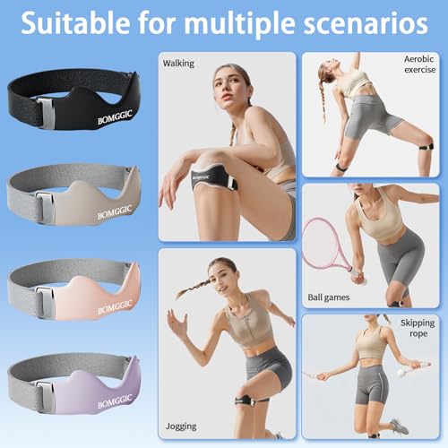 Patellar Tendon Support Strap for Men & Women, Adjustable Knee Brace with Targeted Pressure Pad & Non-Slip Silicone for Patella Tendonitis - Flex Wrap Knee Band for Running, Fitness, Hiking, Volleyball (Black)