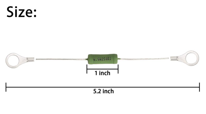 10L0L Golf Cart Solenoid Resistor Assembly for 1989-up EZGO Electric Vehicles,Replace OEM# 21764G1 (2 Packs)