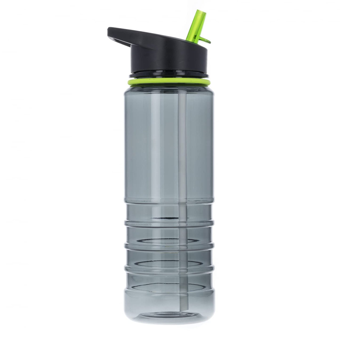 ASR Outdoor 25oz Tritan Flip Top Cap Water Bottle with Straw Smoke Grey