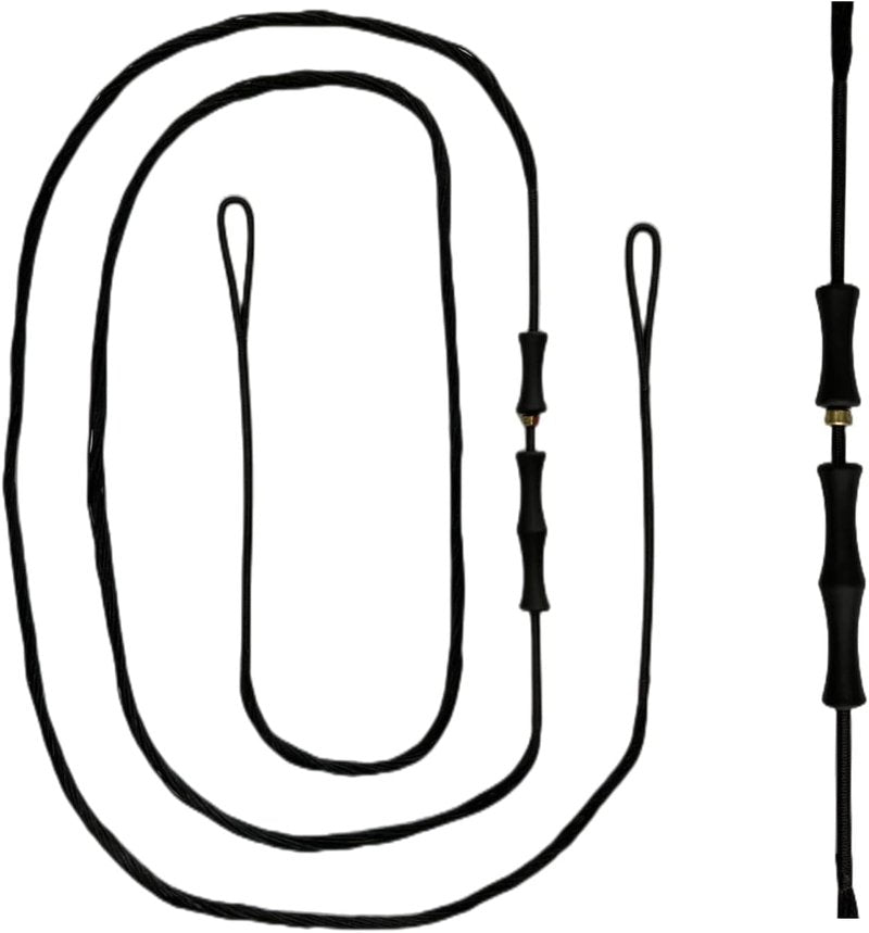 Recurve Bow String Set - Dacron Bowstring with Finger Savers & Guard | Archery Accessories