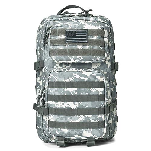 REEBOW GEAR Military Tactical Backpack Large Army 3 Day Assault Pack Molle Bag Backpacks (ACU Camo)