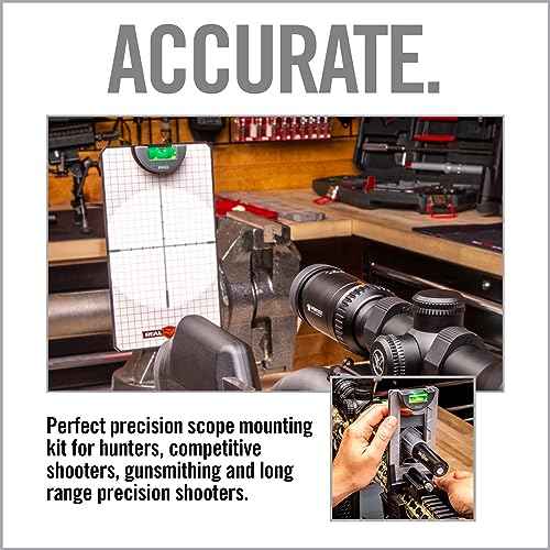 Real Avid Scope Leveling Kit & Precision Scope Level System, Complete Scope Mounting Kit for Mounting, Aligning & Leveling Rifle Scopes, Perfect Tool for Armorers & Hunters