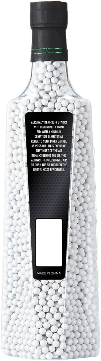 Lancer Tactical Airsoft 5,100 RDS 0.20g Outdoor BBS Outdoor Field Compliant (White)