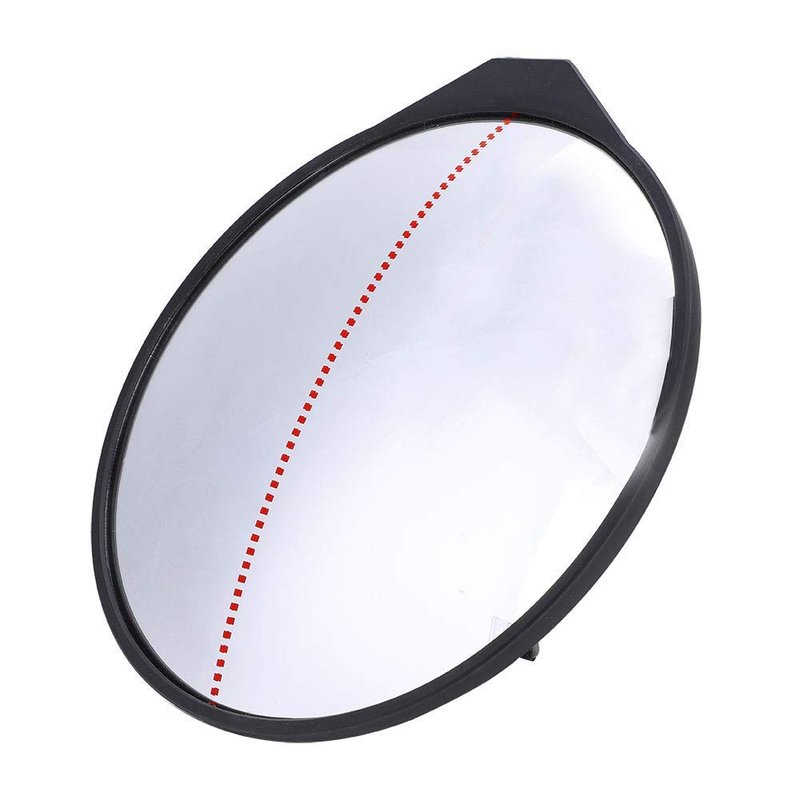equlup Golf Mirror, 360Degrees Full Swing Putting Convex 25cm/9.8in Diameter Practice Training Aid with Adjustable Angle Stable Stand for Beginners and Enthusiasts