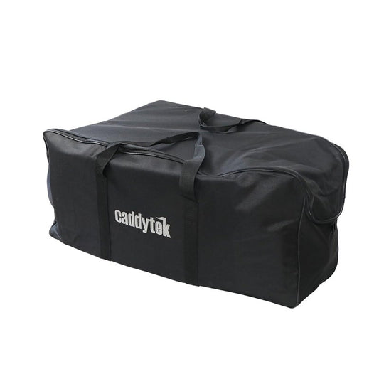 CaddyTek Golf Cart Carry Bag – Foldable Travel Case for Push Carts, Fits Most 3-Wheel & 4-Wheel Models, Durable Storage & Trunk Transport Bag, Black