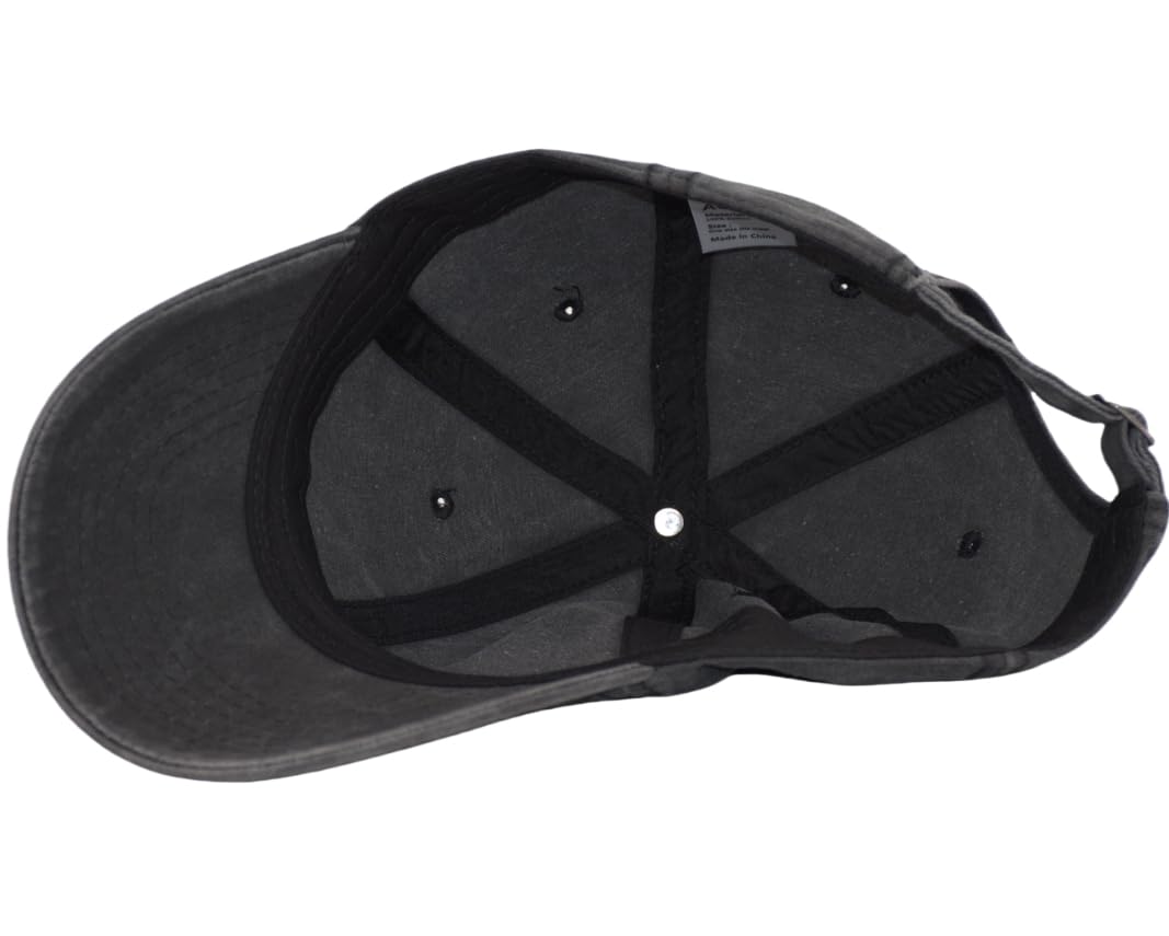 TSSGBL Vintage Cotton Washed Baseball Cap S to XXL Unstructured Low Profile Adjustable Distressed Dad Hat for Men Women