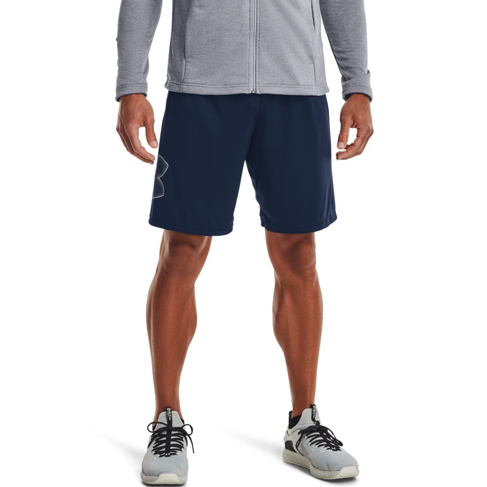 Under Armour Men's Tech Graphic 10" Shorts, Academy Blue (409)/Steel, 4X-Large Tall