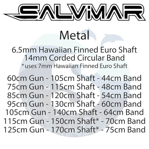 SALVIMAR unisex adult Euro Salvimar Metal Spear Gun, Black, 75cm US