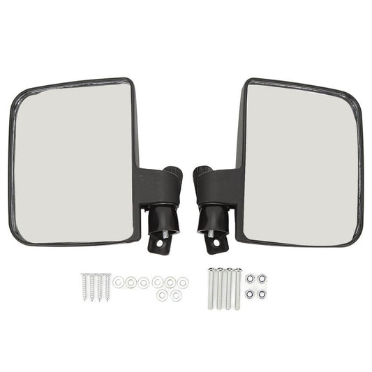 1 Pair Cart Side Mirrors, Cart Rearview Mirror with 4 Flat Screws, Cart Mirror for Car DS Precedent for TXT RXV for