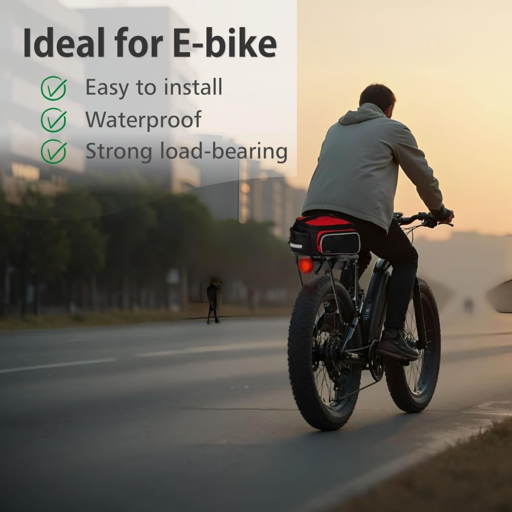 Fat Tire Bike Rack and Electric Bike Rack, Parrilla para Bicicletas Trasera, Ideas as Cargo Rack with Load Capacity (60KG Load Capacity)