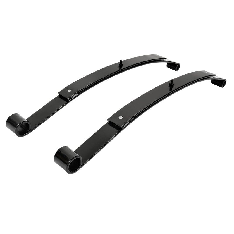 WUTIST Heavy Duty Rear 2-Leaf Spring Compatible with 2008-UP EZGO RXV Gas and Electric Golf Carts Black Steel Powder Coated Set of 2,OEM# 603498 604494