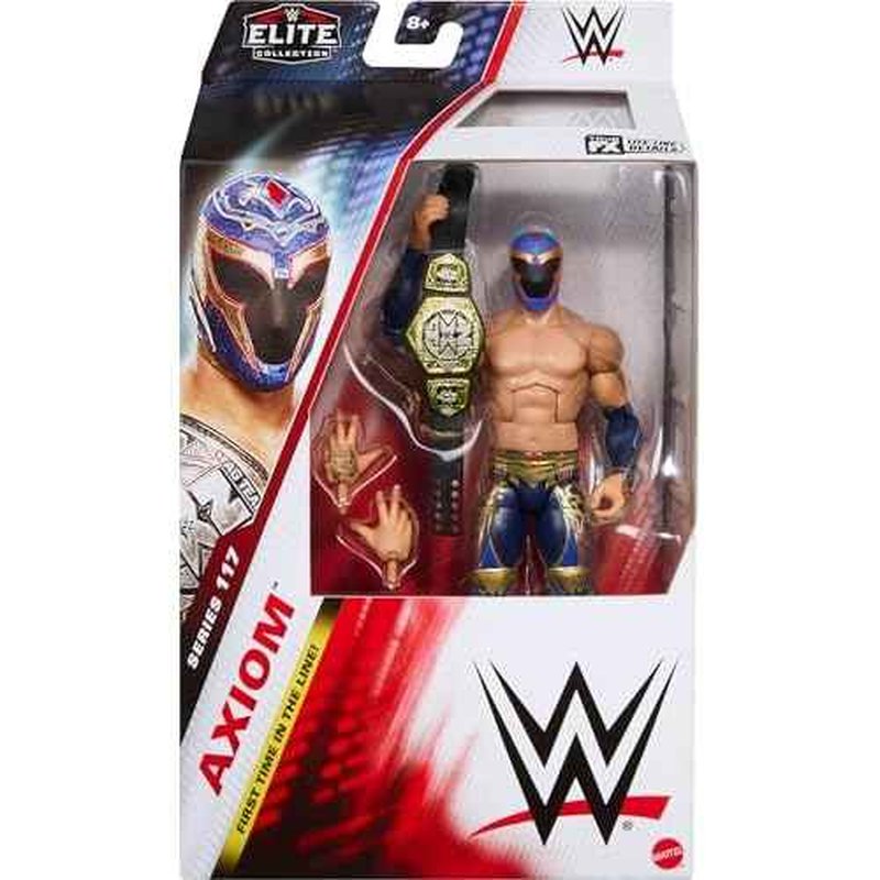 Mattel WWE Elite Action Figure & Accessories, Series #117 6-inch Collectible Axiom with 25 Articulation Points & Swappable Hands