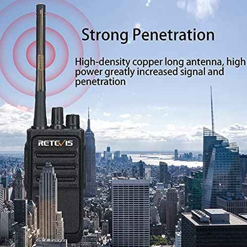 Retevis RT17 Walkie Talkies Long Range for Adults,Rechargeable 2 Way Radios with USB Charger Base, Lightweight Two Way Radio with 1200mAh Battery, Handsfree for Family Skiing Hunting Gifts(4 Pack)