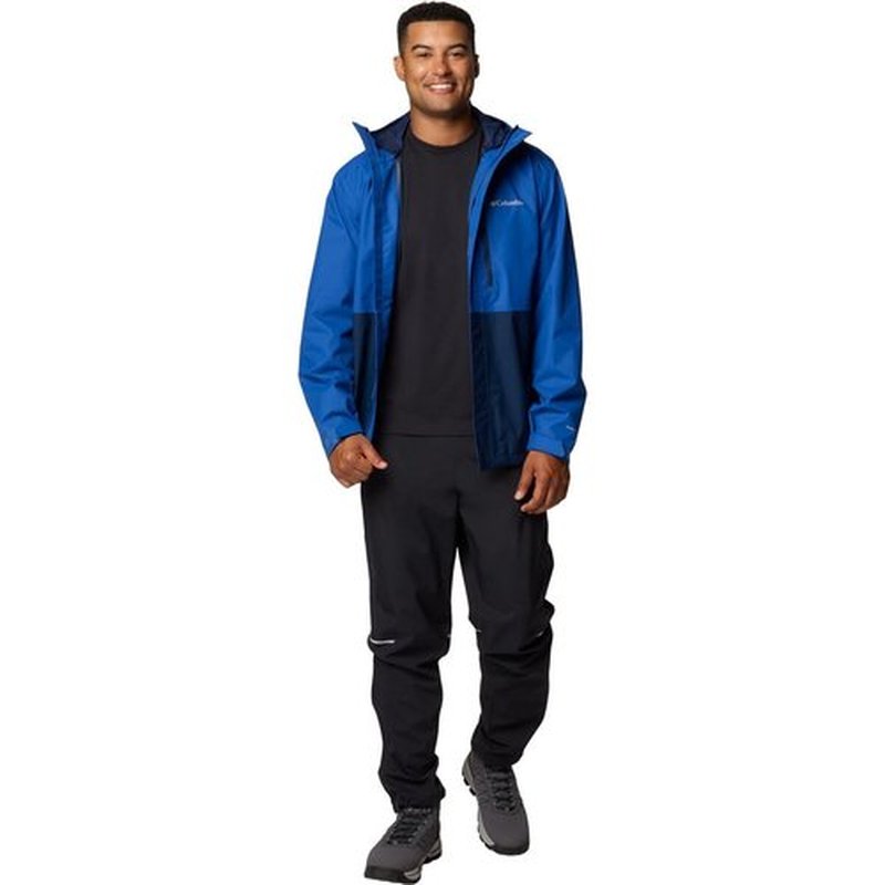 Columbia Men's Standard Hikebound II Jacket, Mountain Blue/Collegiate Navy