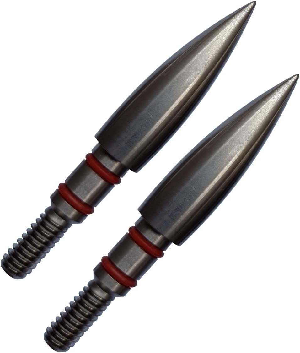 Archery Field Points - Stainless Steel Screw-In Tips | 100/125/150/200 Grains (12 Pack)