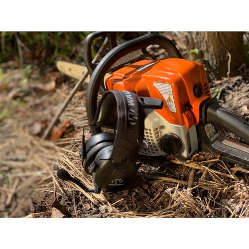 WALKER'S Bluetooth Passive Muff - Compact Lightweight 25dB NRR Hunting Shooting Passive Hearing Protection Muff w/ Adjustable Boom Mic, 3 AAA Batteries Included, Black