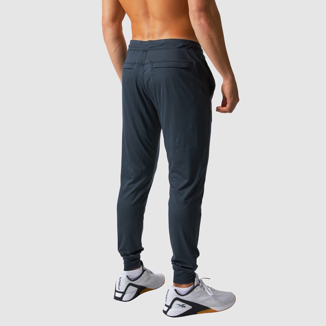 Born Primitive Rest Day Athleisure Joggers for Men (Extra Large, Black) - Men's Running Pants with Zipper Back Pockets & Drawstring - Ultrasoft Athletic Jogging Pants for Gym, Workout & Sports