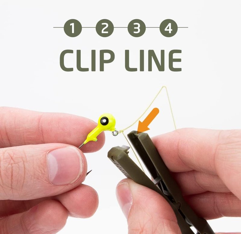 Fishing Knot Tying Tool - Easy Grip Line Threader & Clipper for Shaky Hands | Tackle Box Accessory