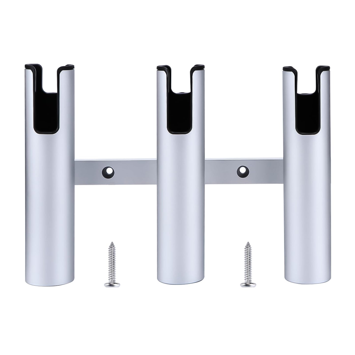 Marinebaby Fishing Boat Rod Holder Aluminum,3 Link Tube Aluminum Rod Rack, Suit Boats & Yacht