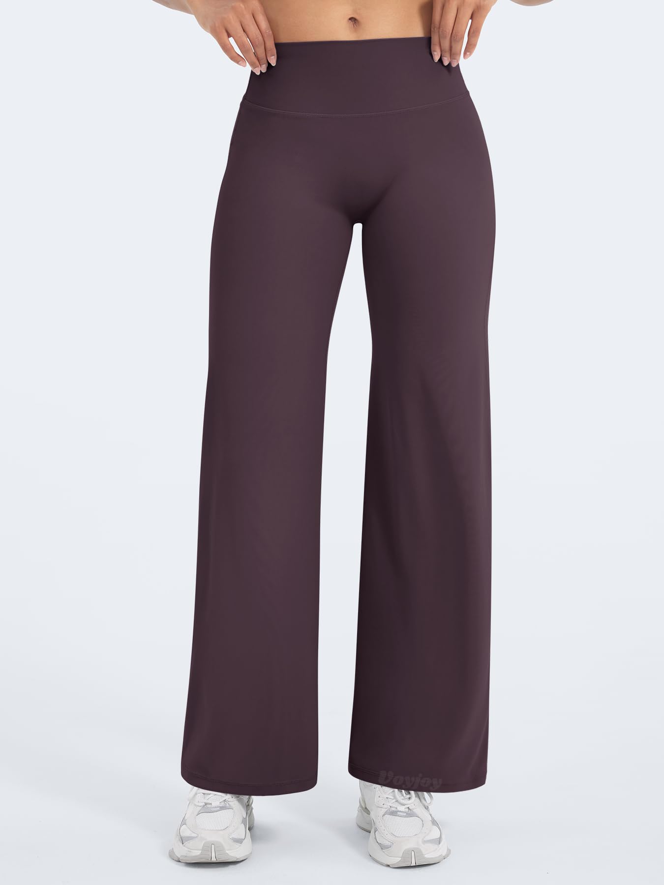 VOYJOY Straight Leggings Bottoms Wide Leg Pants for Women 29"/ 31.5"/33"/35" High Waist Stretch Casual Sweatpants