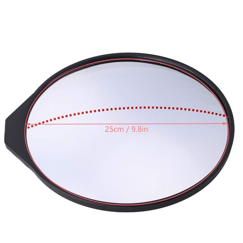 equlup Golf Mirror, 360Degrees Full Swing Putting Convex 25cm/9.8in Diameter Practice Training Aid with Adjustable Angle Stable Stand for Beginners and Enthusiasts
